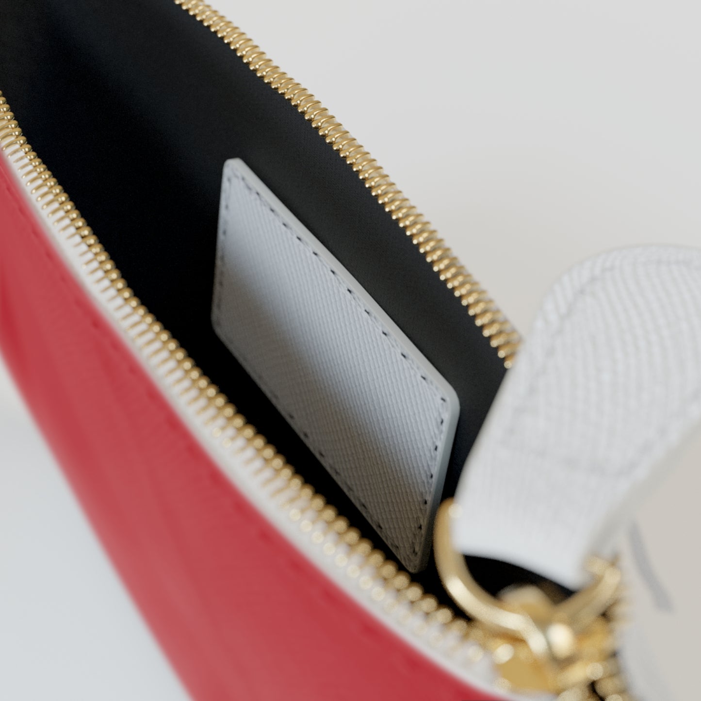 Think Before You Judge Red Mini Clutch Bag