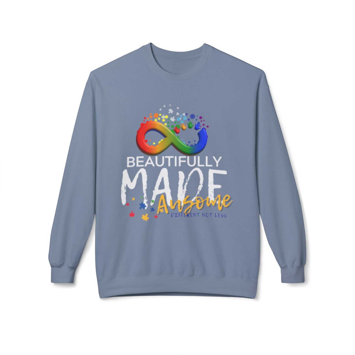 Beautifully Made Ausome Unisex  Softstyle Fleece Crewneck Sweatshirt