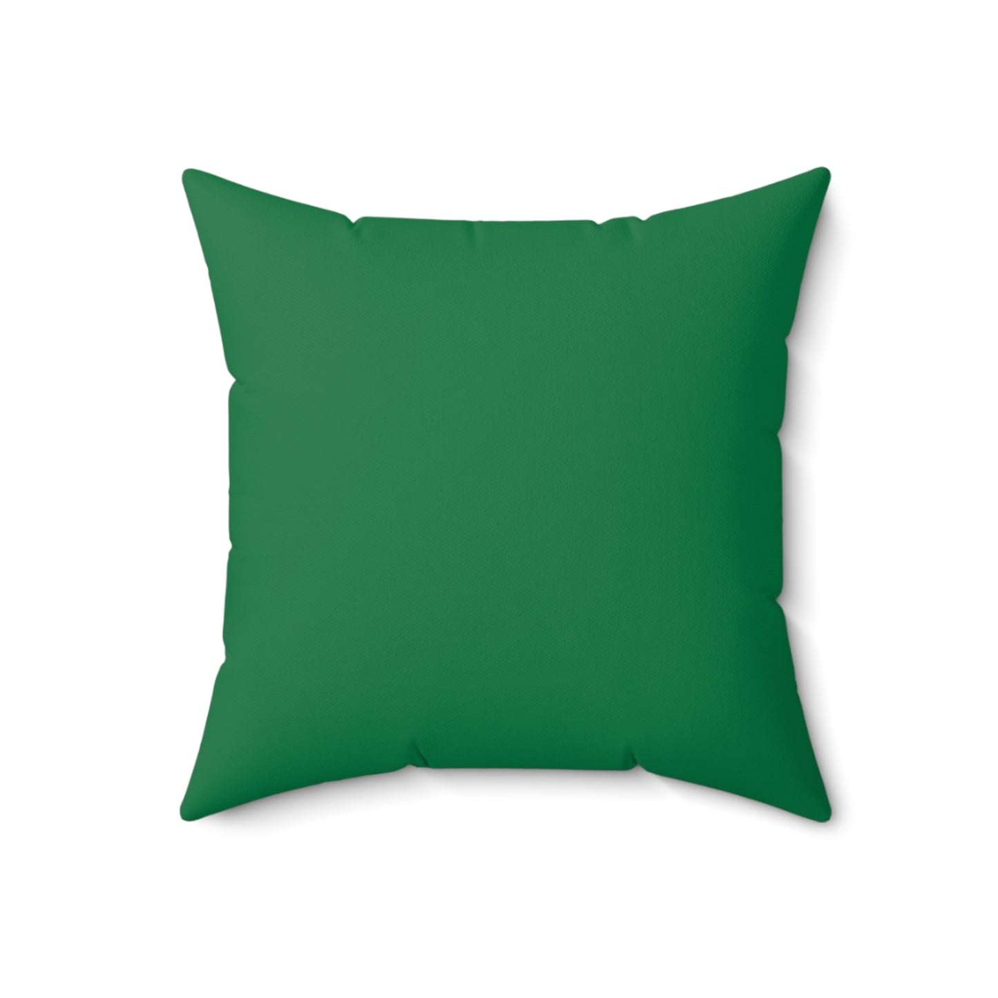 Think Before You Judge Green Polyester Square Pillow