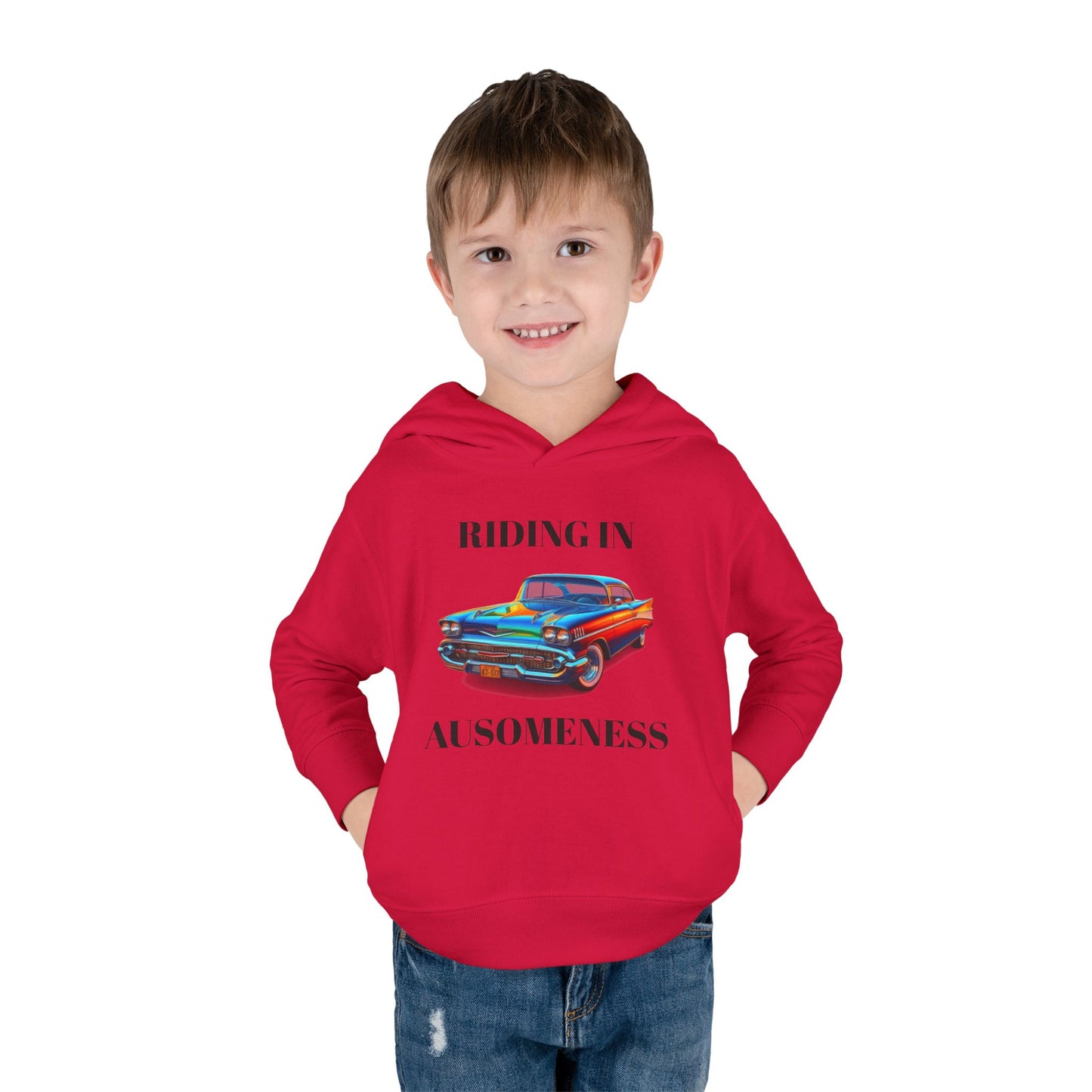 GB's Classic Car Toddler Pullover Fleece Hoodie