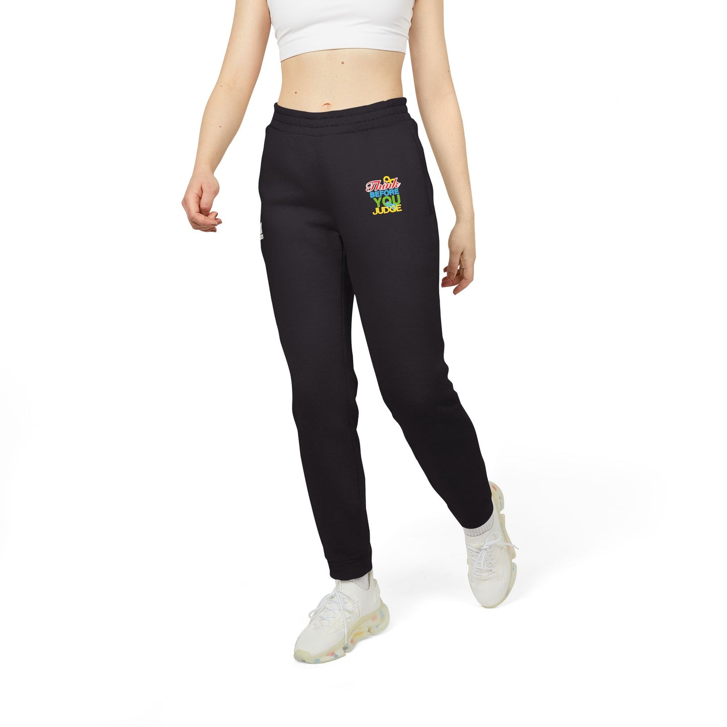 Piensa antes de juzgar: pantalones deportivos unisex de polar Adidas para mujer