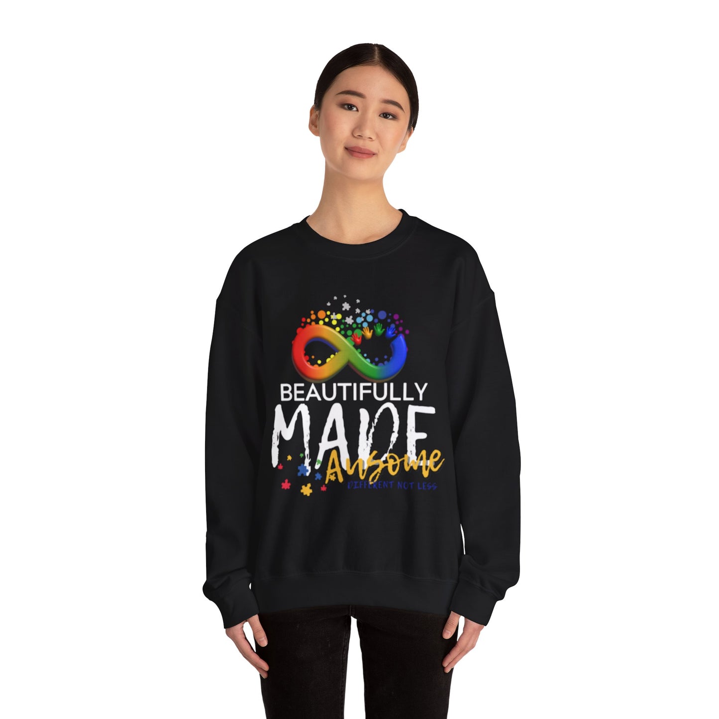 Beautifully Made Ausome Unisex Heavy Blend™ Crewneck Sweatshirt