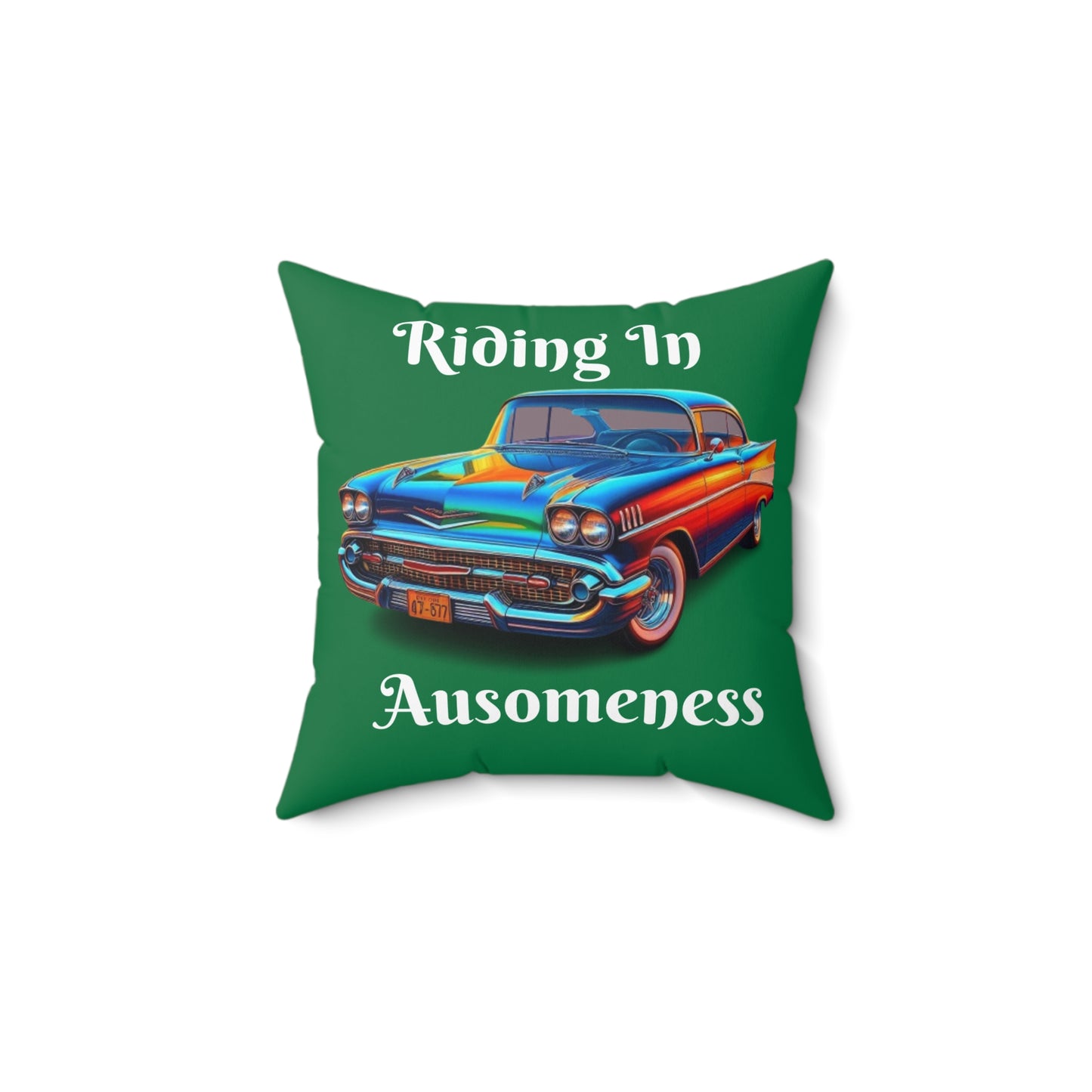 GB's Classic Car Spun Polyester Square Pillow