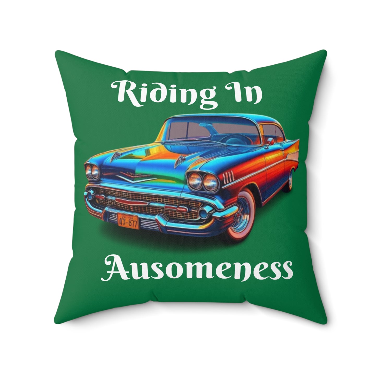 GB's Classic Car Spun Polyester Square Pillow