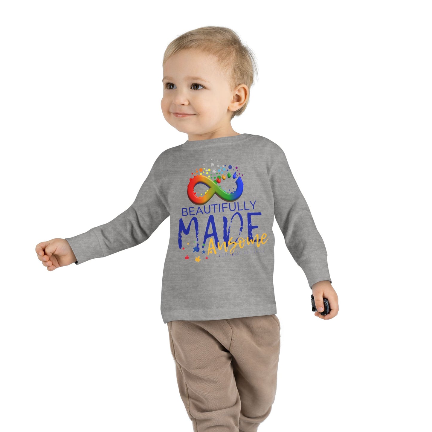 Beautifully Made Ausome Toddler Long Sleeve Tee