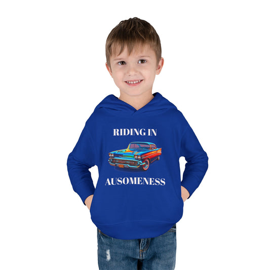 GB's Classic Car Toddler Pullover Fleece Hoodie