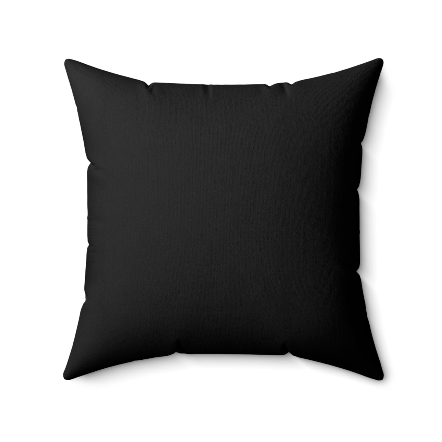 Think Before You Judge Black Polyester Square Pillow