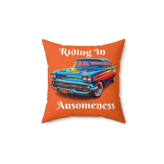 GB's Classic Car Spun Polyester Square Pillow