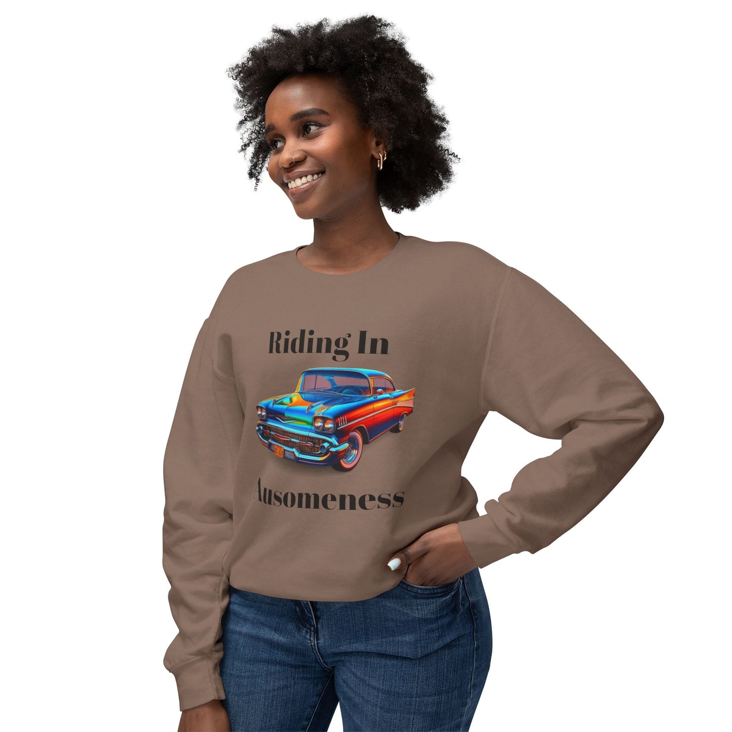 GB's Car Unisex Lightweight Crewneck Sweatshirt