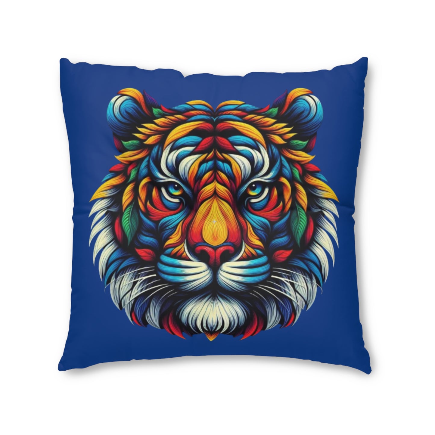 Ahrion's Tiger Tufted Floor Pillow, Square