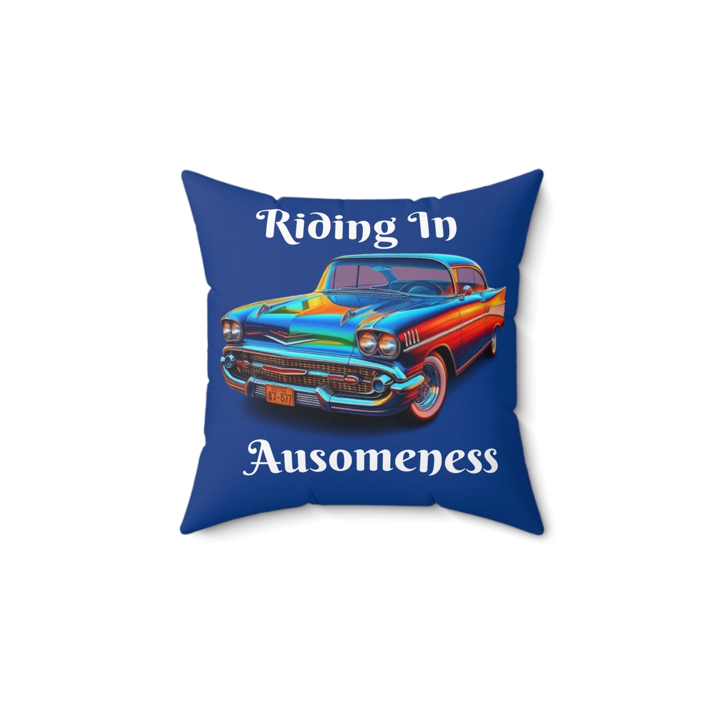 GB's Classic Car Spun Polyester Square Pillow