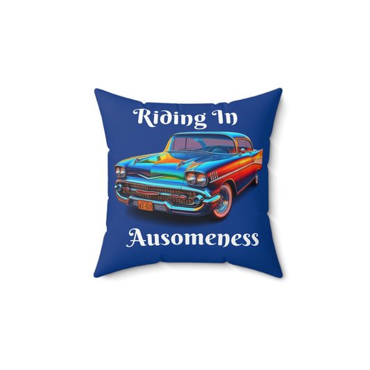 GB's Classic Car Spun Polyester Square Pillow