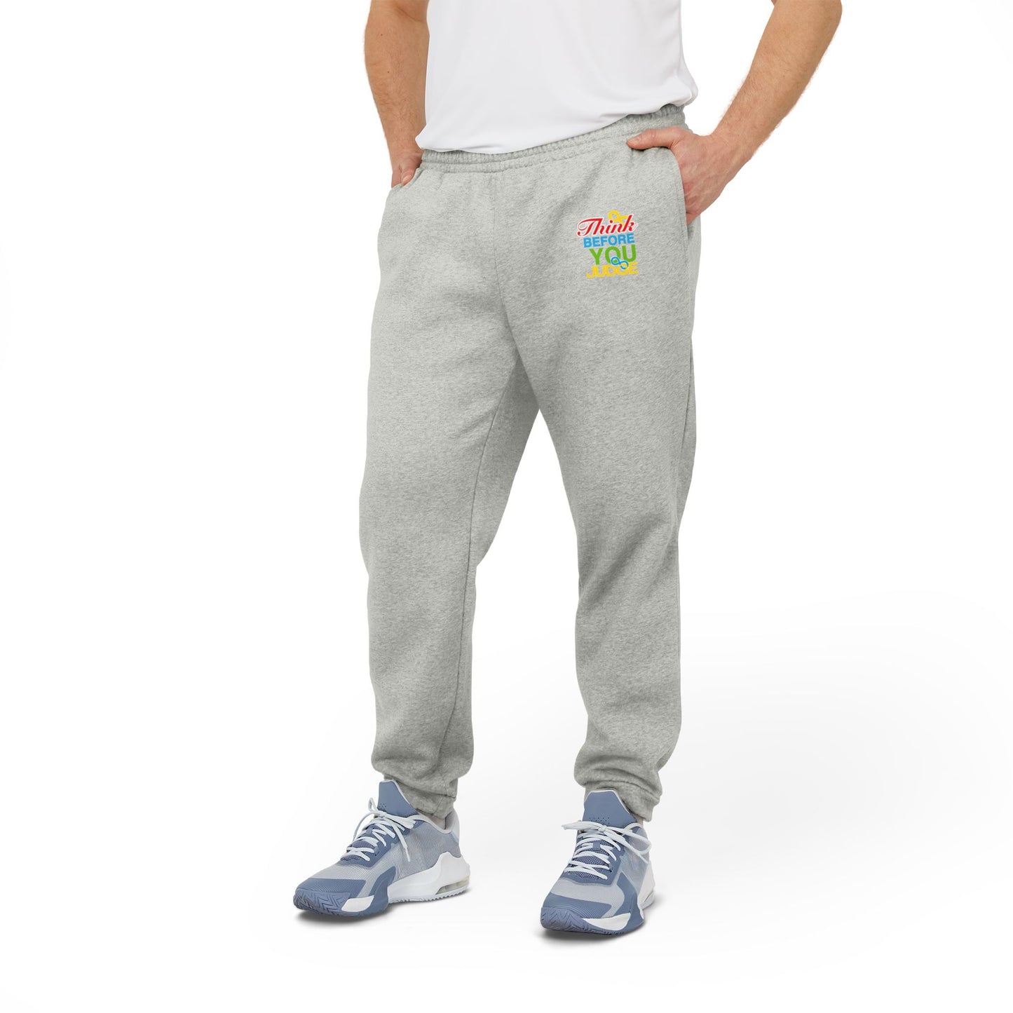 Think Before You Judge Men's Adidas Unisex Fleece Joggers