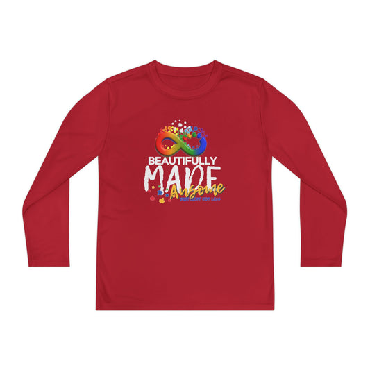 Beautifully Made Ausome Youth Long Sleeve Competitor Tee