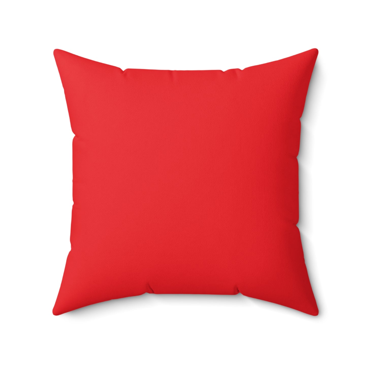 Think Before You Judge Red  Polyester Square Pillow