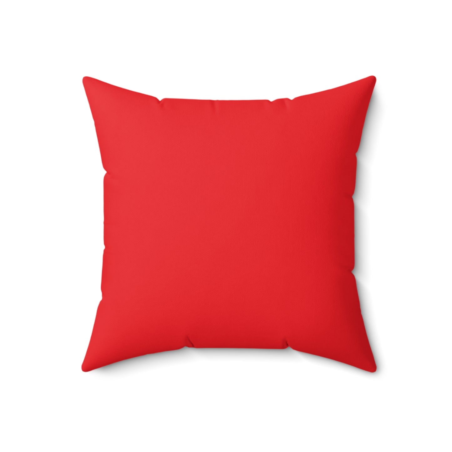 Think Before You Judge Red  Polyester Square Pillow