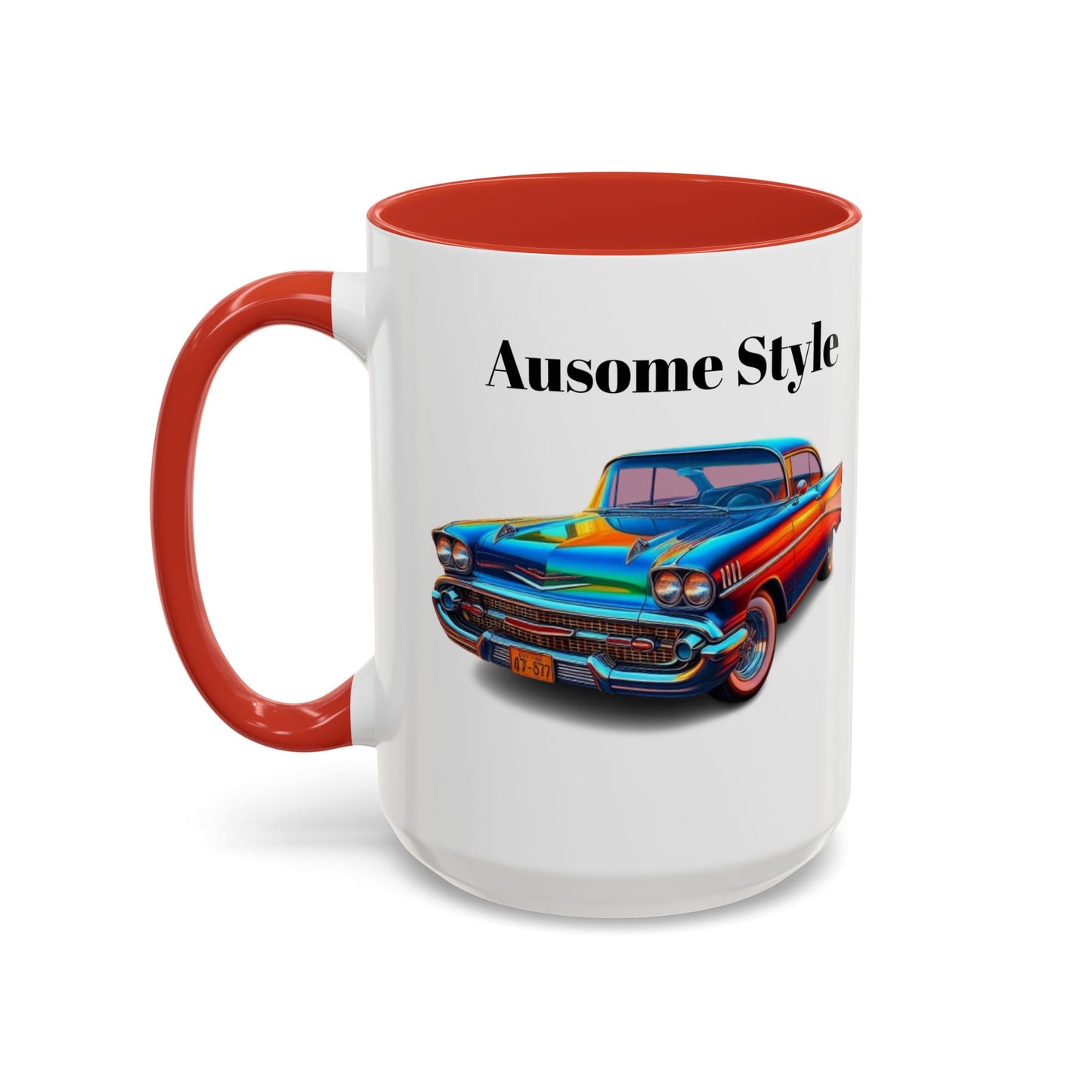 Taza de café con detalles de coche de GB (11, 15 oz)