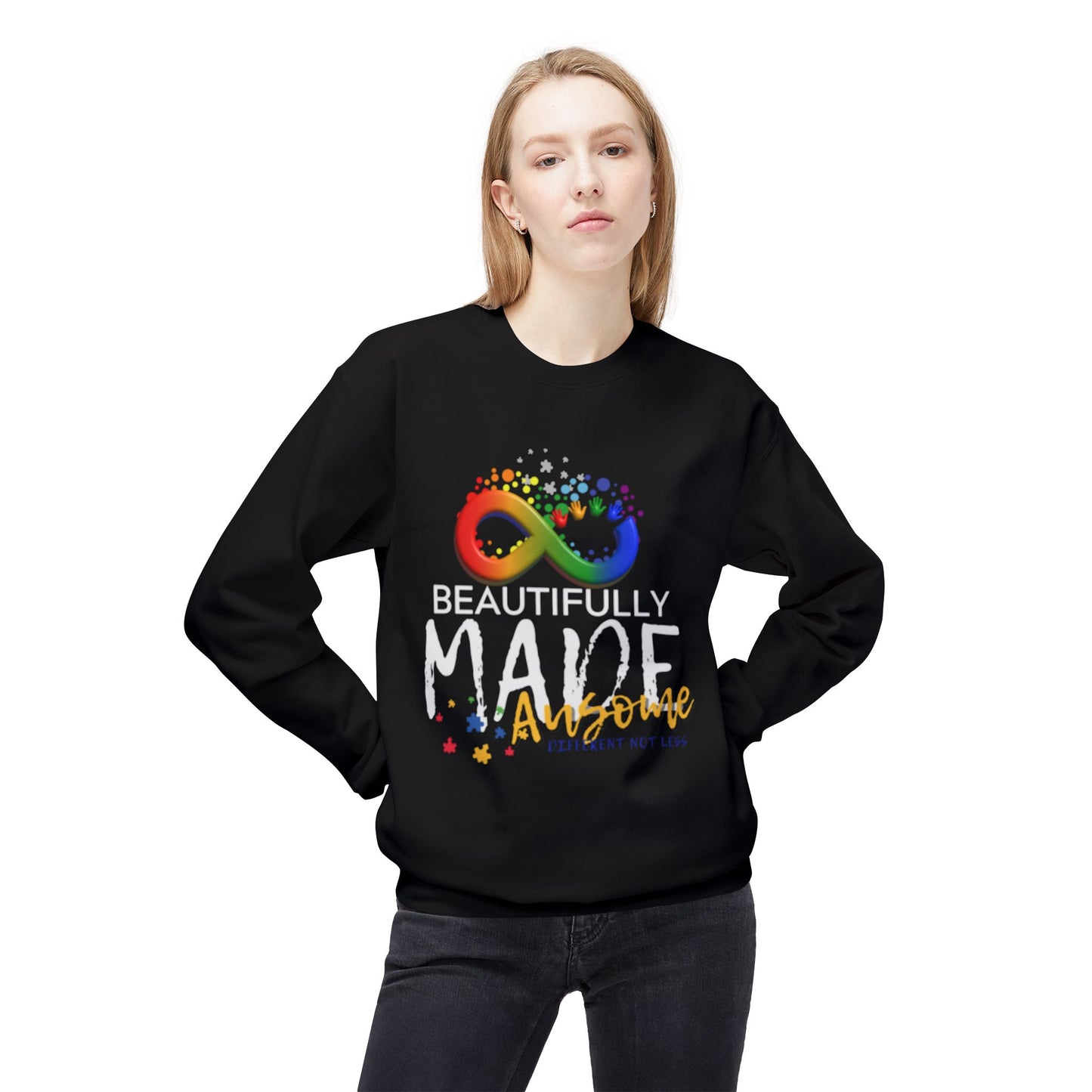 Beautifully Made Ausome Unisex  Softstyle Fleece Crewneck Sweatshirt