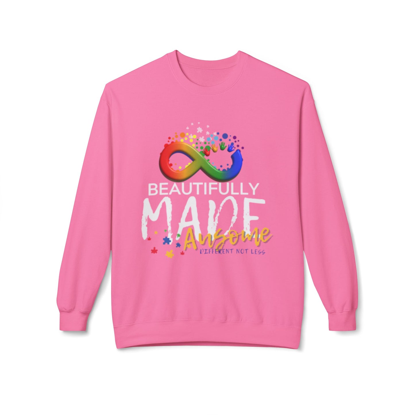 Beautifully Made Ausome Unisex  Softstyle Fleece Crewneck Sweatshirt