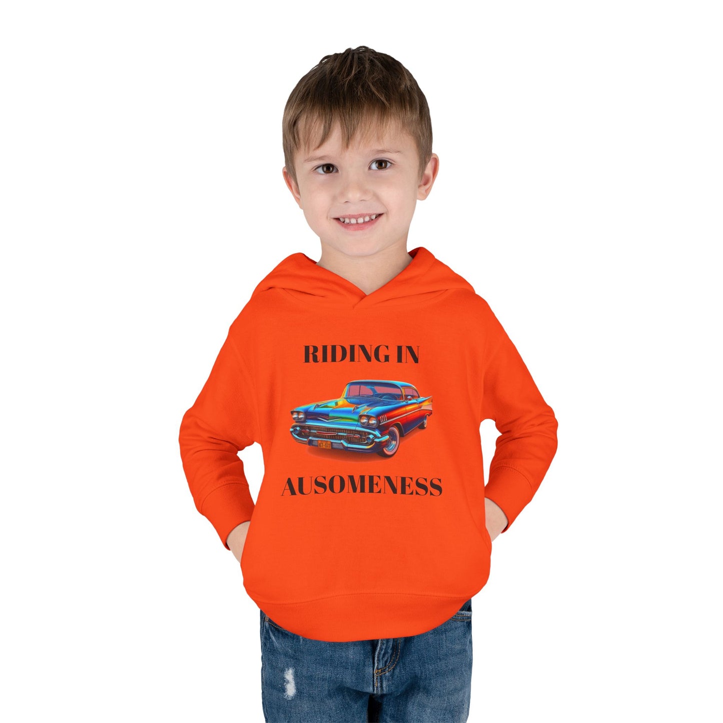 GB's Classic Car Toddler Pullover Fleece Hoodie