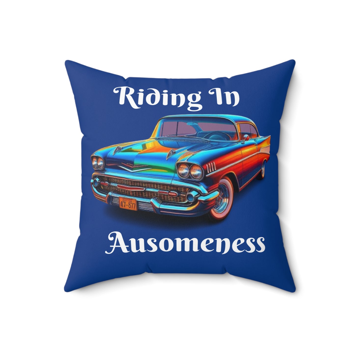 GB's Classic Car Spun Polyester Square Pillow