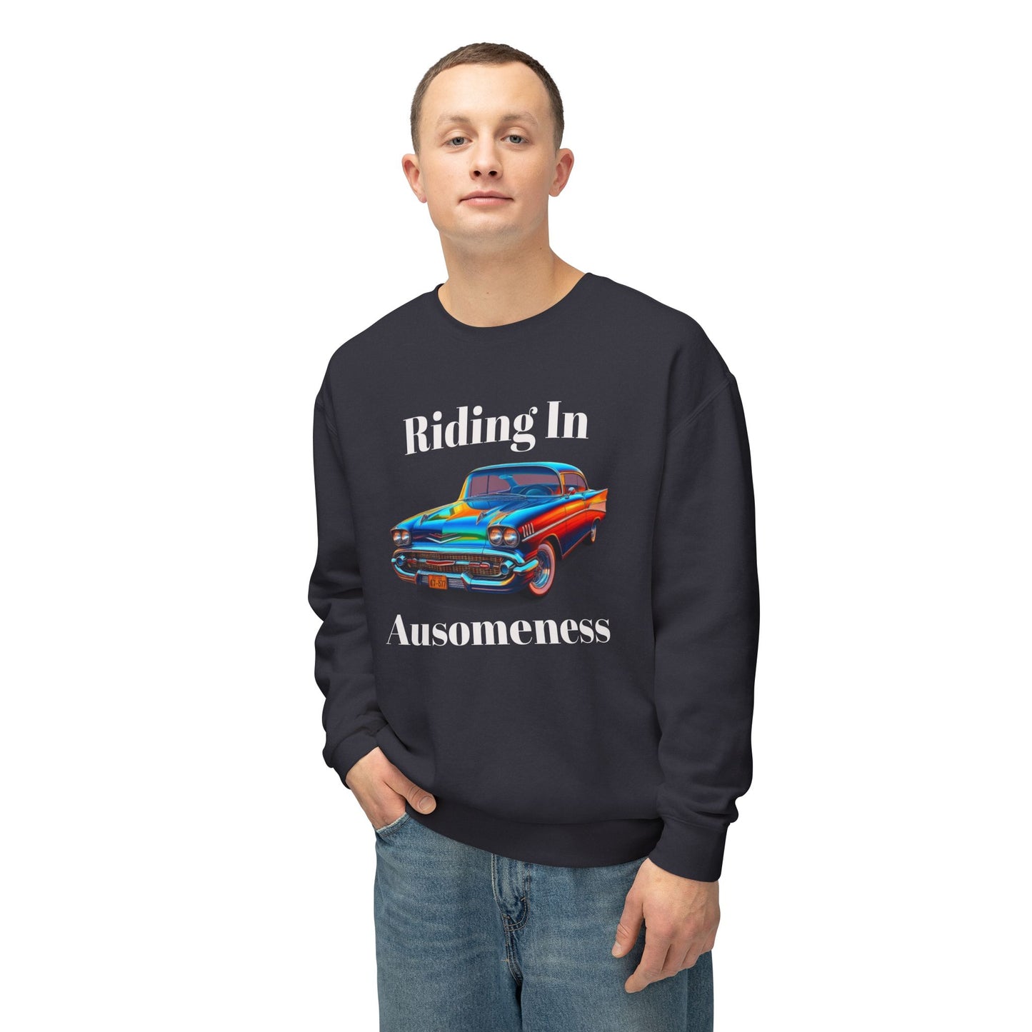 GB's Car Unisex Lightweight Crewneck Sweatshirt