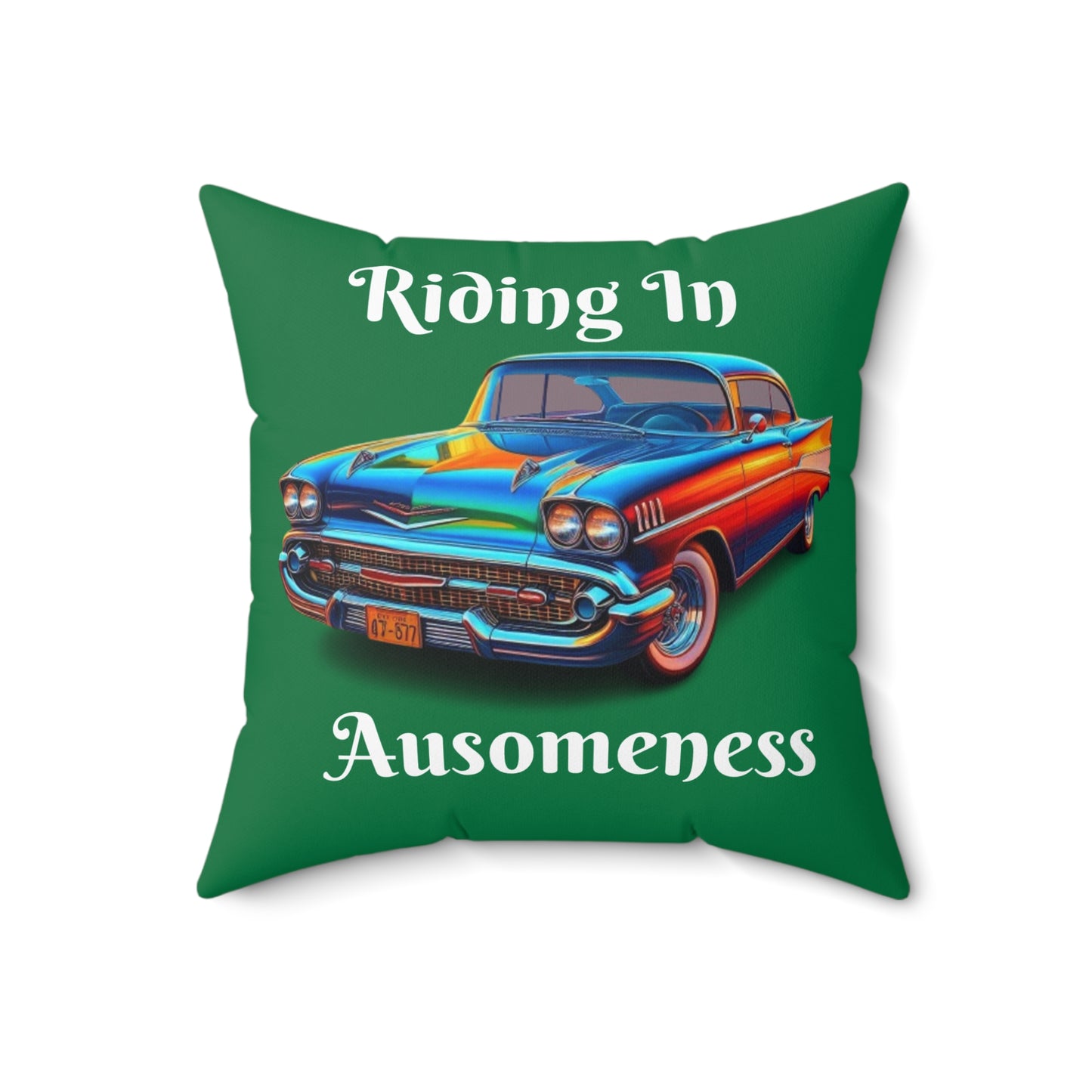 GB's Classic Car Spun Polyester Square Pillow