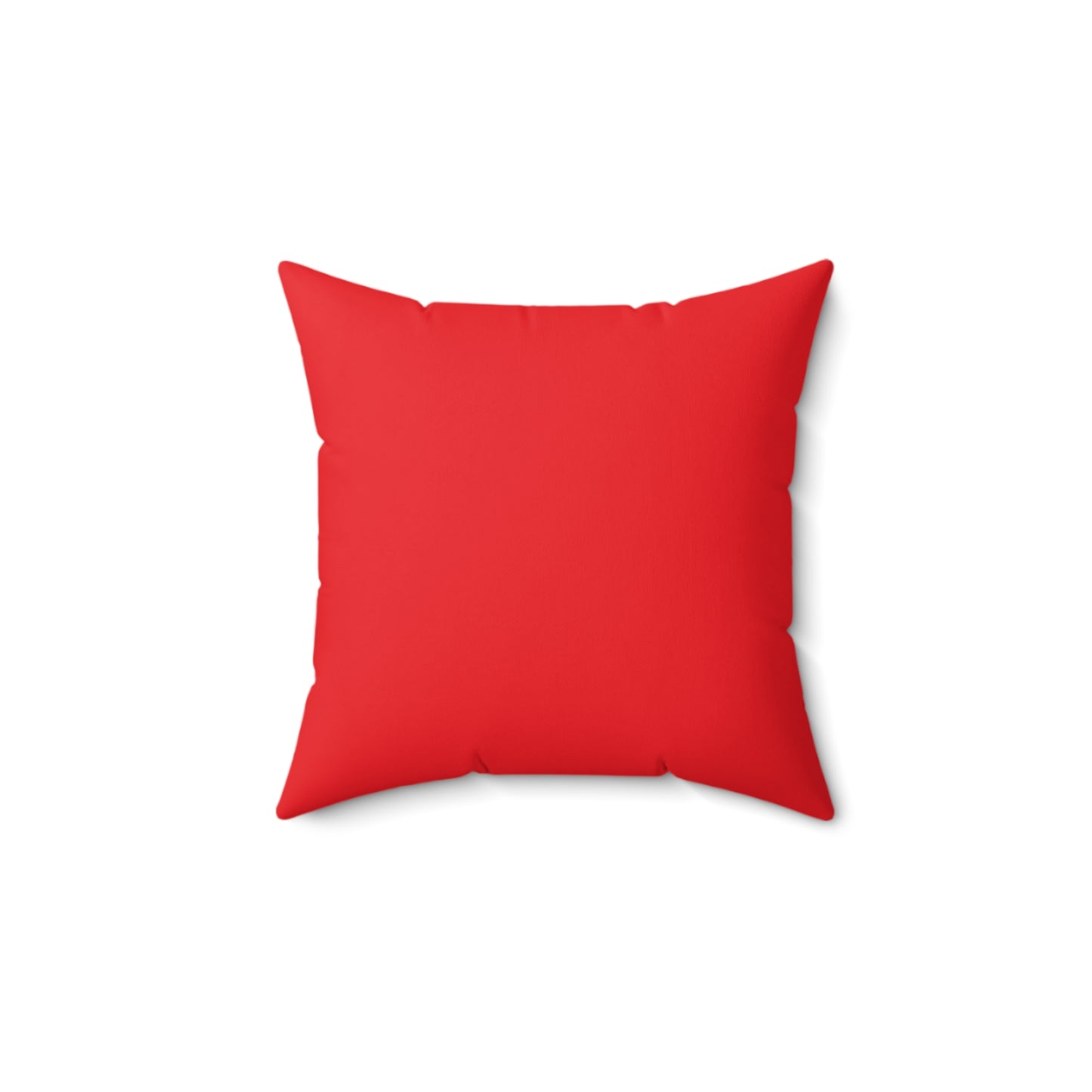 Think Before You Judge Red  Polyester Square Pillow