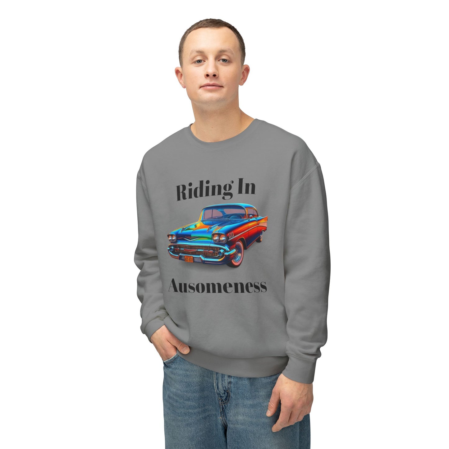 GB's Car Unisex Lightweight Crewneck Sweatshirt